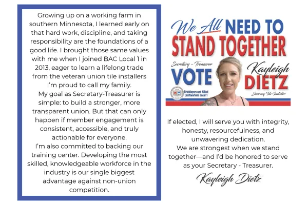 Kayleigh Dietz Election Postcard