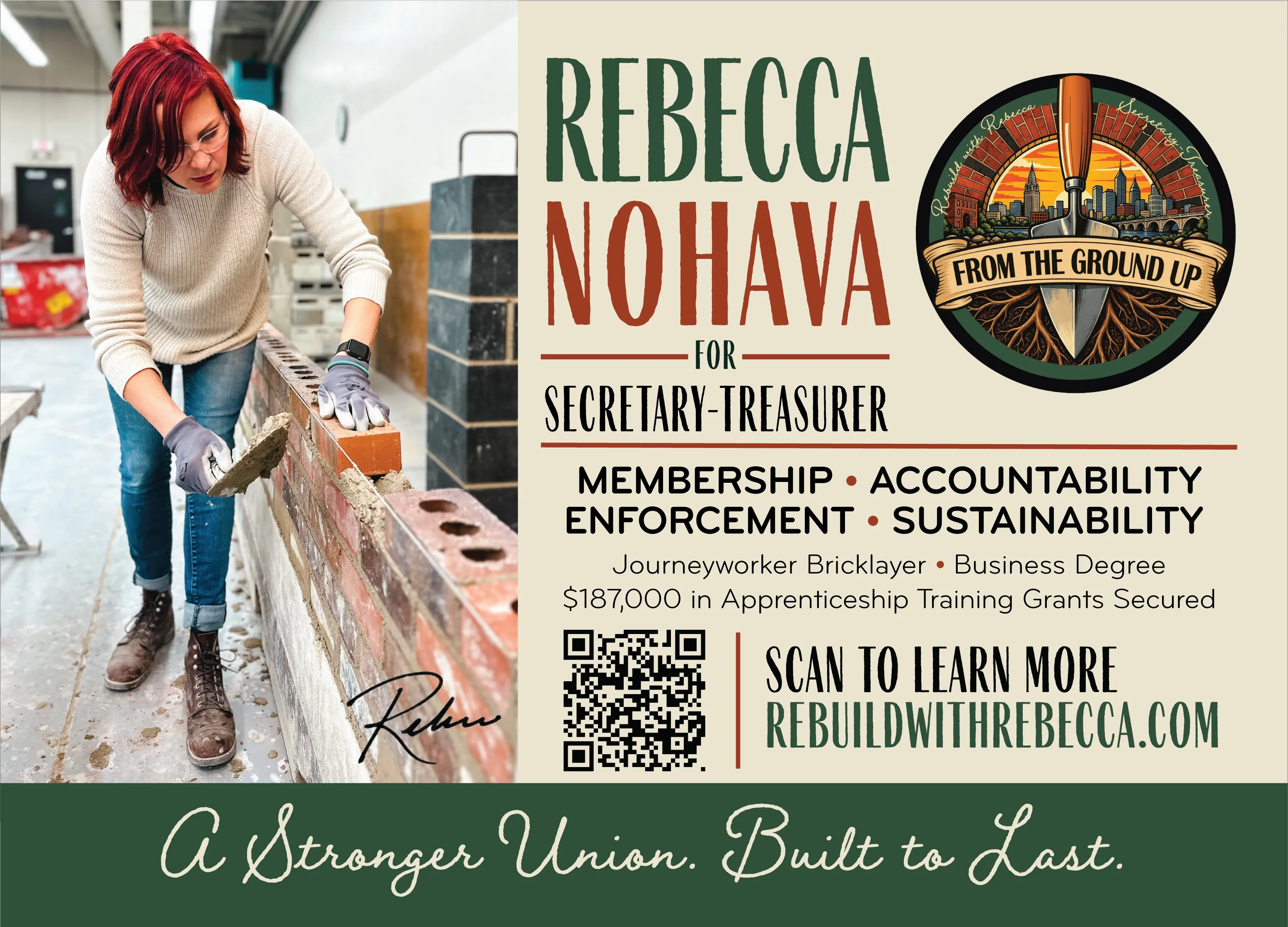 Rebecca Nohava Election Postcard